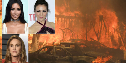 image: Hollywood-stjerner må flykte fra flammeinferno